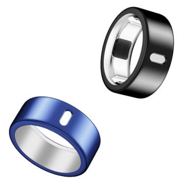 Imagem de Capa compatível com Oura Ring 4/Gen 3 Horizon/Gen 3 Heritage, carrega diretamente, capa protetora de dedo com anel elástico polido de TPU ultrafino para treino, academia, mulheres e homens - preto +