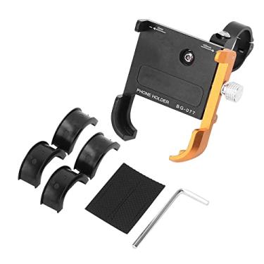 Imagem de Portador de telefone de bicicleta 360 graus de alumínio de alumínio rotacional Montagem de bicicleta de bicicleta Freeze Freeze Bloqueio horizontal ângulo da tela para ciclismo