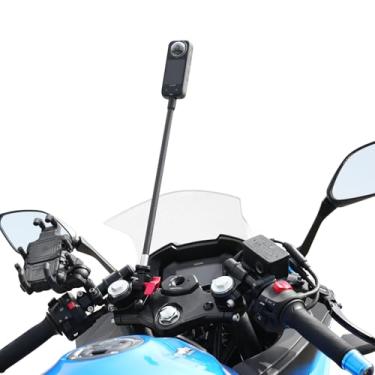 Imagem de SEASKY Suporte para guidão de motocicleta T1-M compatível com insta360 X4 X3 X2 X RS compatível com GoPro Max 360 Panoramic Sports Action Camera Accessories Fibra de carbono liga de alumínio