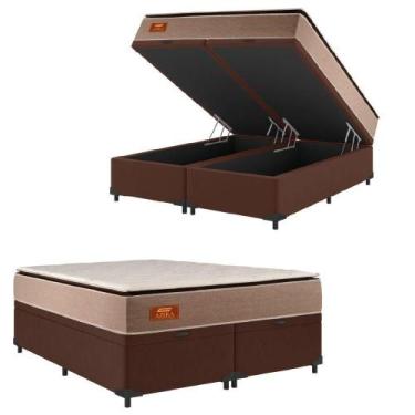 Imagem de Cama Box Baú Casal Queen Gazin Colchão Com Molas Ensacadas - GAZIN COL