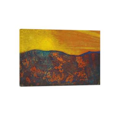 Imagem de Max Ernst Canvas Wall Art Pictures - Impressões de arte famosas com moldura de madeira - Impressão de reprodução em tela - Pintura de arte para decoração de casa - Sem título emoldurado 10/50x70 cm