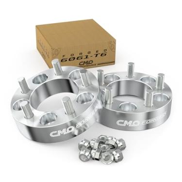 Imagem de Customadeonly 2 peças espaçadores de roda centralizados de 38 mm de 3,8 cm padrão de parafuso 5 x 5 a 5 x 5 x 127 Pitch de rosca 1/2 polegada parafusos compatíveis com Rubicon