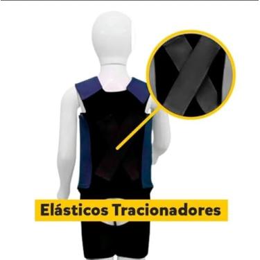 Imagem de Colete Postural Infantil Body de Rotação Juvenil Azul P