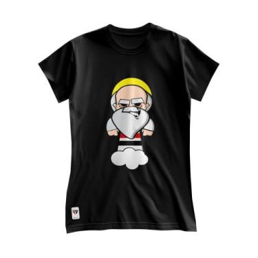 Imagem de Camiseta São Paulo Feminina Zé Carretilha Santo Paulo SPFC, Preto, P