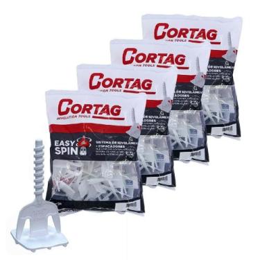 Imagem de Kit 200 Espaçador Nivelador Easy Spin Rosca 1,5Mm Cortag