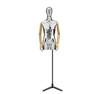 Imagem de Mannequin Manequins masculinos de corpo inteiro para varejo, altura ajustável com suporte triangular de 60,62 a 78,74 pol., destacáveis ​​e giratórios