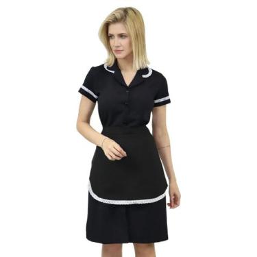 Imagem de Uniforme de Camareira Vestido de Copeira + Avental de Camareira - Unif