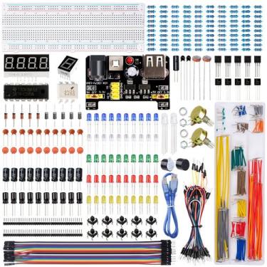 Imagem de Kit de componentes eletrônicos Miuzei Fun com fonte para Arduino