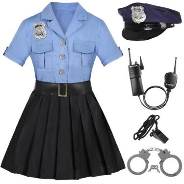 Imagem de Traje de policial Gortykor Girls Cop Uniforme de 7 a 8 anos