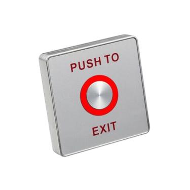 Imagem de IP65 Piezoelectric Push Release Out Unlock Exit Button Switch Sensor W/LED Light