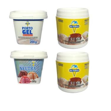 Imagem de Sorvete Kit Fazer Em Casa Emulsificante, Base, Liga Neutra - Du Porto,