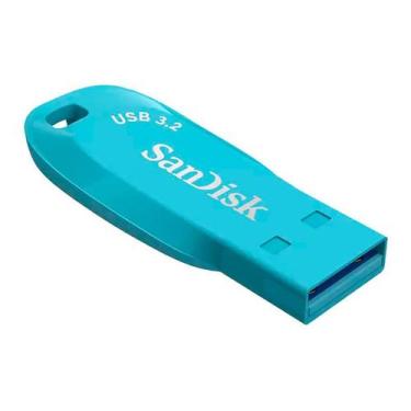 Imagem de Pen drive sandisk ultra shift 32gb usb 3.2 azul - sdcz410-032g-g46bb