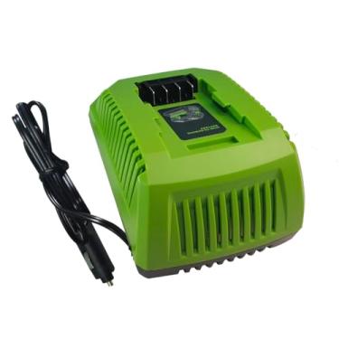 Imagem de Carregador de bateria de carro 29862-VE substitui Greenworks 29862 24V carregador de bateria para carregar bateria de lítio 24v 29842 29852 BAG708 BAG711 bateria e ferramentas 20352 22232 2508302