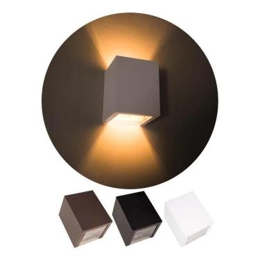 Imagem de 2X Arandela Efeito 2 Focos Sem Friso Box Policarbonato St138