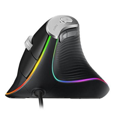 Imagem de Cabo ergonômico de 1,8 m para mouse vertical com fio Nulea M504 USB RG