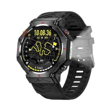 Imagem de Relógio Inteligente Militar Masculino Com GPS, Bússola, Lanterna, À Pr