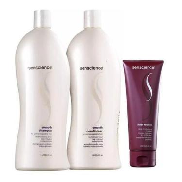 Imagem de Senscience Smooth - Shampoo+Condicionador 1L+Mascara Inner Restore Dee