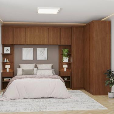 Imagem de Guarda-roupa Modular 8 Peças 10 Portas Arani Cabecasa Madeiraoriginals Cinamomo