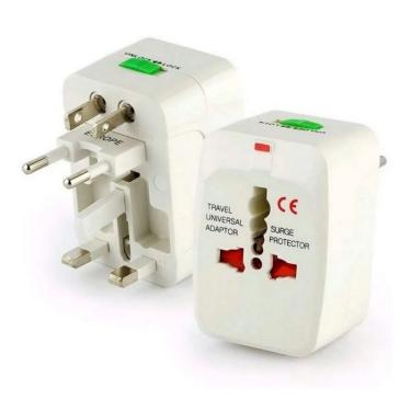 Imagem de Adaptador Tomada Viagem Internacional Gb Eu Usa Uk Aus