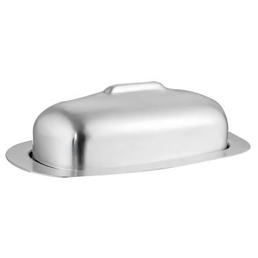 Imagem de Manteigueira de Inox Porta Manteiga Com Tampa Oval
