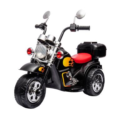 Imagem de Mini Moto Infantil Elétrica De Brinquedo Motinha Harley Para Crianças Zippy Toys Motoquinha Motoca Triciclo Preto
