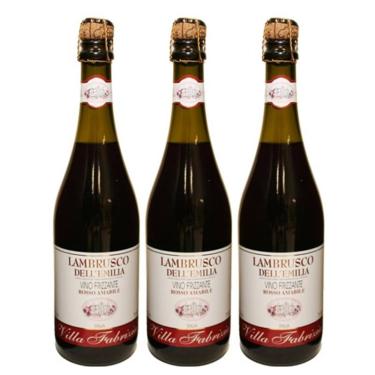 Imagem de Kit 03 Unid. Frisante Lambrusco Tinto Villa Fabrizia 750ml