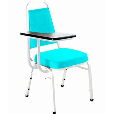 Imagem de Cadeira Universitária Empilhável Linha Hotel Plus Verde