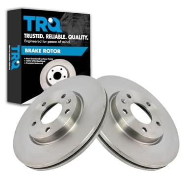 Imagem de TRQ Conjunto de 2 pares de rotor de freio a disco dianteiro LH RH para Buick Chevy