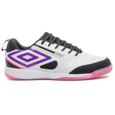 Imagem de Chuteira Umbro Pro 5 Bump Futsal - Branco/preto - 36