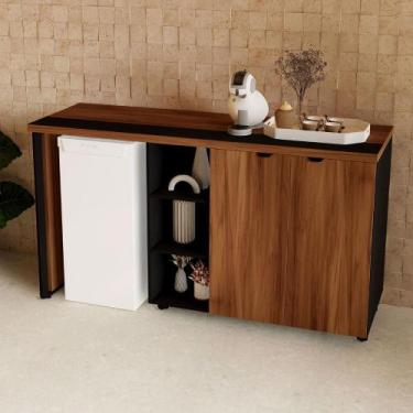 Imagem de Aparador Frigobar Embutir Esquerdo Armário 2 Portas F5 Office - F5 Off