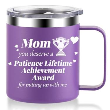 Imagem de Lifeaider Presentes de Natal para mãe de filha e filho - Presentes atenciosos de aniversário e dia das mães - Ideias de presente de aniversário para mães, caneca de café para mãe de 400 ml para