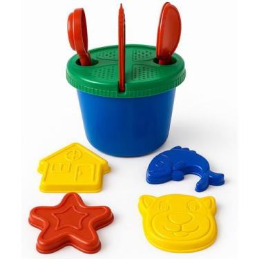 Imagem de Kit Areia Infantil com Baldinho e Regador  Diversão na Praia - Mor