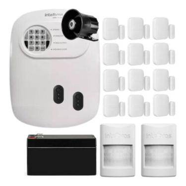 Imagem de Kit Alarme Intelbras Sensores 12 Magnético Sf E 2 Infra Sf