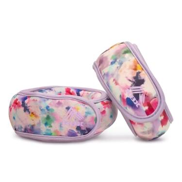 Imagem de RBX Conjunto de pesos de pulso e tornozelo (par de 0,9 kg cada), ajuste confortável ajustável para treinamento e tonificação