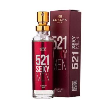Imagem de Perfume Masculino 521 Sexy Men 15ml  Amakha Paris  Aromático Ambarado 