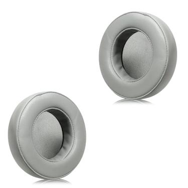 Imagem de Almofadas de ouvido de reposição Joghaw para fones de ouvido AKG K701 K702 Q701 Q702 K601 K612 K712 - Almofadas de espuma viscoelástica com mistura de pele de cordeiro macia, cinza