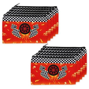 Imagem de 10un. Estojo Carro de Corrida, Preto Branco Bolsa Lápis Estojo Caneta Zíper Suave Caixa Organizador para Escritório Escola Casa Material Papelaria Presentes