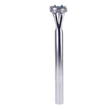 Imagem de Selim oco de peso para bicicleta de estrada - Cabeça de ferro ajustável, fácil de instalar - Material de liga de alumínio - Substituição universal para a maioria das bicicletas - Prata