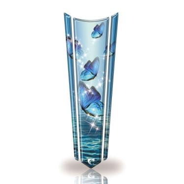 Imagem de Adesivo Faixa Gravata Tanque Moto Resinado Azul