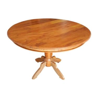 Imagem de Mesa Rústica Redonda Em Madeira De Demolição 120cm Sudeste Rústico