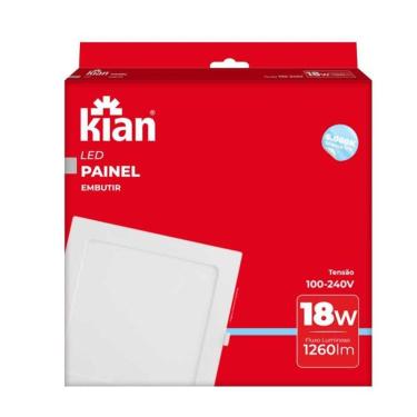 Imagem de Painel Led Embutir Bkl Quadrado 18w 1260lm - 6000k - Kian