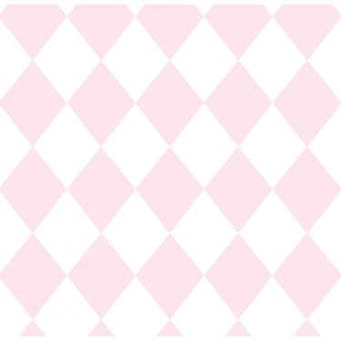 Imagem de Papel De Parede Treboli Losangos Rosas 5862 - Rolo 10m X 0,53m