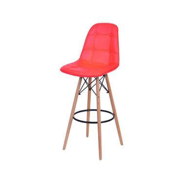 Imagem de Banqueta Eames Dkr Botonê - Vermelho