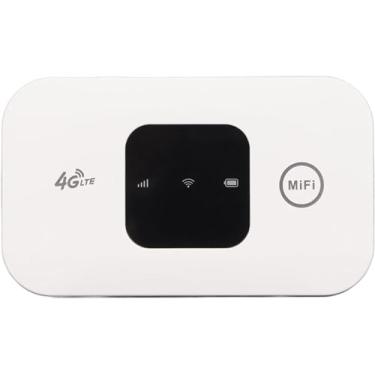 Imagem de Luqeeg Roteador de ponto de acesso móvel WiFi 4G LTE, ponto de acesso portátil à Internet, cartão SIM de alta velocidade de 150 Mbps, 10 usuários compatíveis para casa, escritório