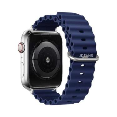 Imagem de Pulseira De Silicone Ocean Band Para Apple Watch Ultra Série 10 9 8 7 