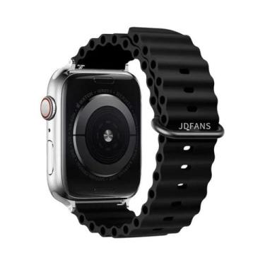 Imagem de Pulseira De Silicone Ocean Band Para Apple Watch Ultra Série 10 9 8 7 