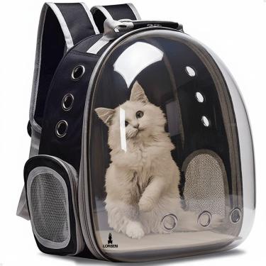 Imagem de Mochila Astronauta com Visor Panorâmico Lorben Bolsa Pet Cachorro Gato