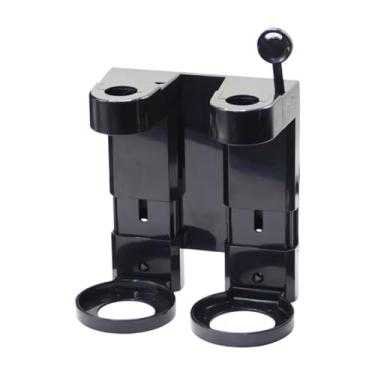 Imagem de Baoblaze Suporte de parede para frasco de sabonete líquido, prateleira ajustável para frascos de shampoo, loção e outros produtos, ideal para casa, café e, Duas Cabeças