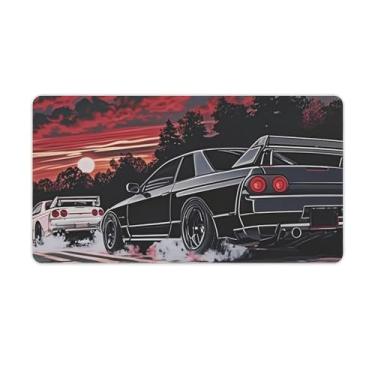 Imagem de HouLaiZhe JDM Tapetes de mesa de carro R32 (feature_two_browse-bin) Tapetes de mouse para jogos, tapetes de mesa grandes para teclado de mesa, tapete de computador, 40 x 75 cm