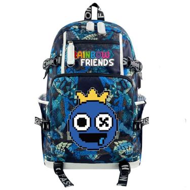 Imagem de Mochila escolar de anime para crianças e crianças Rainbow Design